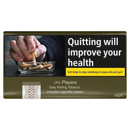 JPS Players - Easy Rolling Tobacco -50g Pouch - GQ Tobaccos