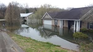 Only one dry road in Strawberry Plains neighborhood