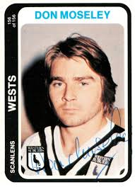 ✺Signed✺ 1979 WESTS MAGPIES NRL Card DON MOSELEY Scanlens Tigers