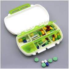 Random Color Cute Mini 6 Slots Portable Medical Pill Box Drug Tablet Medicine Storage Dispenser Holder Case Organ Medicine Storage Medication Storage Pill Case