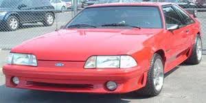 Image result for Bright Red 1991 Mustang
