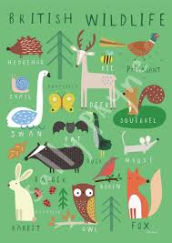 British Wildlife Wall Art Wall Art Children S Prints Etsy In 2020 Animal Illustration Kids Art Wall Kids Childrens Prints