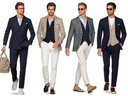 Que Significa Casual Chic Y Otros Dress Codes Incomprensibles Traje De Coctel Traje De Coctel Para Hombre Traje Sin Corbata