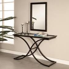 Vogue 22 In W X 36 In H Black Metal Console Framed Wall Mirror Vm9944 Decoracao De Ferro Decoracao De Casas Simples Decoracao De Parede Em Ferro