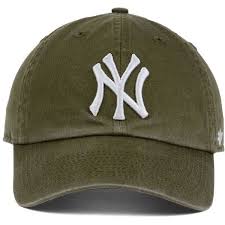 New York Yankees 47 Mlb Olive White 47 Clean Up Cap 23 Liked On Polyvore Featuring Accessories Hats White Hat White Ball Cap Mlb Baseball Hats Yanke