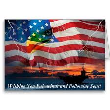 Over the last century at least the two quotes fair winds and following seas have evolved by usage into a single phrase which is often used as a nautical blessing. Wishing You Fair Winds And Following Seas Card Zazzle Com Military Cards Military Retirement Gift Cards