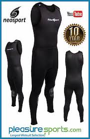 3mm Mens Neosport Long John Wetsuit Diving Multi Sport