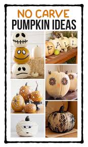 Draw and cut out your own templates for a door and take your halloween decorating to a whole new level with these creative ideas. 8 Easy Pumpkin Ideas Without Carving