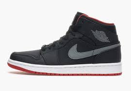 The one that started it all. Air Jordan 1 Mid Black Gym Red Cool Grey Sneakernews Com