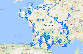 Esta Ruta Desplegada En Un Mapa Esta Basada En Muchos De Los Pueblos Que Integran La Asociacion De Les Plus Beaux Rutas En Coche Pueblos Sur De Francia Francia