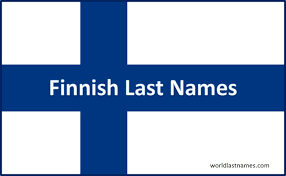 This is a list of surnames that are in english. Finnish Last Names Finnish Modern Meaning Names