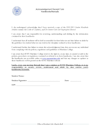 I truthfully acknowledge the receipt of the following documents from your company; 30 Best Acknowledgement Receipt Templates Letters
