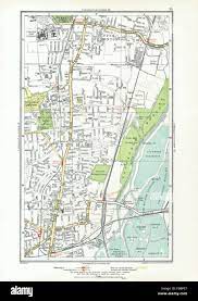 White Hart Lane Map Tottenham. Upper Edmonton, White Hart Lane, Seven Sisters, Angel Road, 1933  Map Stock Photo - Alamy