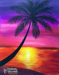 Galleries Creatively Uncorked Sunset Painting Summer Painting Night Painting