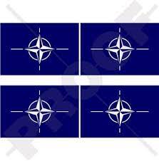 To make it easier for so many countries to communicate, nato has two official languages: Nato Flagge North Atlantic Vertrag Organisation Otan 5 1 Cm 50 Mm Vinyl Bumper Helmet Sticker Aufkleber X4 Amazon De Kuche Haushalt Wohnen
