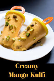 Creamy Mango Kulfi Indian Icecream Recipe No Churn Ice Cream Recipe Mango Kulfi Kulfi Recipe Recipes
