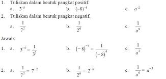 Pengertian Bilangan Berpangkat Bulat Negatif Beserta Contoh Soal Dan Pembahasannya Berpendidikan Com