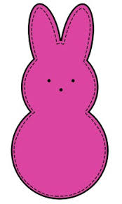 10 high quality b w clipart marshmellow in different resolutions. Stitched Easter Bunny Marshmallow Peeps Clipart Commercial Personal Use