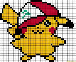 Pokeman Cap Pixel Art Pokemon Pokemon Cross Stitch Pixel Drawing