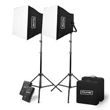 600xb Bi Color Led Panel With Dmx Portable Lighting Kit Fovitec