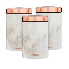 Get free shipping on qualified kitchen canisters or buy online pick up in store today in the kitchen department. Tower Marble 3 Piece Kitchen Canister Set Reviews Wayfair Co Uk