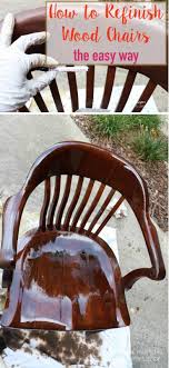 How To Refinish Wood Chairs The Easy Way Designertrapped Com Wood Chair Furniture Fix Repurposed Furniture