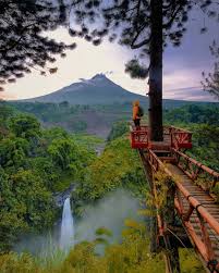 Salah Satu Air Terjun Dengan Pemandangan Yang Sang Menakjubkan Berhadapan Dengan Sang Merapi Jateng Keren Meman Pemandangan Fotografi Alam Air Terjun