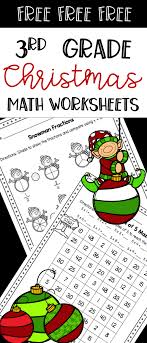 Free interactive exercises to practice online or download as pdf to print. Free 3rd Grade Christmas Math Worksheets Comparing Fractions And Multiplication Products Of 5 Fun Christmas Math Worksheets Christmas Math Math Worksheets