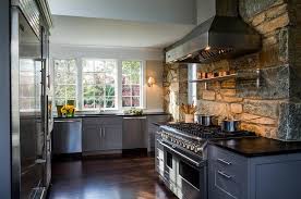 See kitchen backsplash pictures for backsplash tile ideas for any home. Rustic Stone Kitchen Cooktop Backsplash Country Kitchen