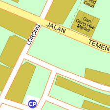 Overnatning i melaka centrum og i nærheden. Map Of Jalan Temenggong