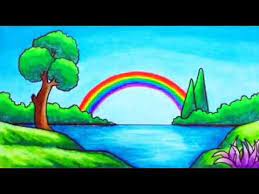 كيفية رسم منظر طبيعي سهل بالقلم الرصاص للمبتدئين رسومات سهلة وجميلة easy scenery drawing scenery drawing for kids easy drawings