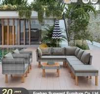 Customized Leisure Outdoor Patio Garden Hotel Home Resort Villa Comfortable  Wicker Rattan Sofa Set