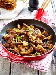 Rindergeschnetzeltes Mit Balsamico Pilzen Rezept Lecker Rezept Rindergeschnetzeltes Rezepte Mit Pilzen Rezepte