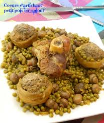 Tajine Artichauts Farcis Aux Petits Pois Recette Artichauts Farcis Coeur Artichaut Artichaut