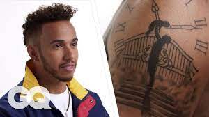 Lewis Hamilton Breaks Down His Tattoos Gq Rare Norm Hamilton Tattoos Lewis Hamilton Hamilton