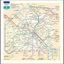 Metro A Paris With Rer Interchanges Portefonchaine Is On The Gare De Lyon Line Paris Metro Map Underground Map Paris Metro