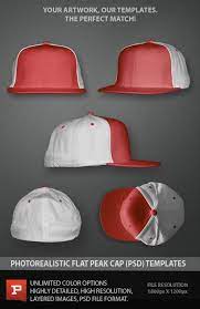 Flat Peak Hat Template Psd Hat Template Cap Design Photoshop Template