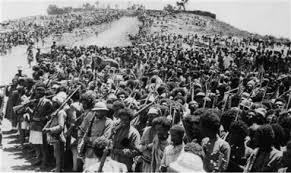 Ethiopian Soldiers Assembling Before The Battle Of Adwa 1896 Italy Was Soundly Defeated Ethiopia Was The African History African Nations History Of Ethiopia