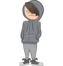 Man in the hood concept danger silhouette front side icon black color illustration. Cartoon Hoodie Vector Images Over 4 600