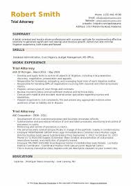 trial attorney resume samples qwikresume