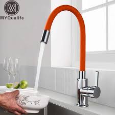 Shop for universal faucet parts bathtub faucets in bathroom faucets at walmart and save. Orange Pipe Flexible Neck Kitchen Sink Faucet Chrome Universal Pipe Hot Cold Kitchen Mixer Tap Deck Mounted Bathroom Kitchen Tap Kitchen Faucets Aliexpress