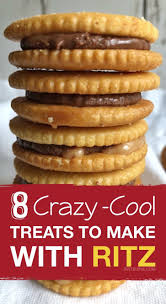 8 Crazy Cool Treats To Make With Ritz Crackers Ritz Cracker Recipes Easy Snacks Cracker Recipes