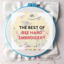 Honeybee bumblebee embroidery designs gallery collection download. The Best Of Bee Hand Embroidery Patterns Pumora All About Hand Embroidery