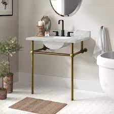 It is a substitutional alloy: Kingston Brass Carrara 30 Single Bathroom Vanity Set Reviews Wayfair
