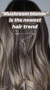 Mushroom Blonde Is The Newest Low Maintenance Hair Color Trend For Blondes And Brunettes And It S A Lot Prettier Than It Sounds Low Maintenance Hair Mushroom Blonde Mushroom Hair