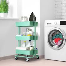 Maybe you would like to learn more about one of these? 16 7 W Seville Classics 3 Tier Rolling Steel Storage Bin Utility Kitchen Trolley With Wheels Cart White Kitchen Islands Carts Home Kitchen Emosens Fr