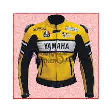 Yamaha R R1 R2 Yellow Motorbike Racing Leather Jacket Yamaha Leather Jacket Jackets