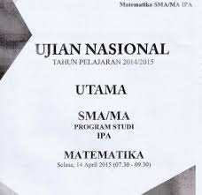 Latihan soal un matematika smk. Soal Un Sma Matematika Ipa 2015 Paket 4 Untuk Latihan Ujian Cari Soal