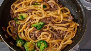 Beef And Broccoli Yakiudon Stir Fry Makes An Easy Delicious Meal Fresh Tastes Blog Pbs Food Broccoli Beef Beef Udon Noodle Recipe Yakiudon Recipe