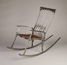 Rocking Chair Wrought Iron Salvaged From Old California Gold Country Mine Sites With A Copper Seat Tim Cisneros An Iron Furniture Iron Work Metal Furniture
